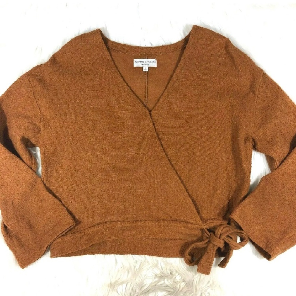 Madewell Texture & Thread Marigold Wrap-Around Top